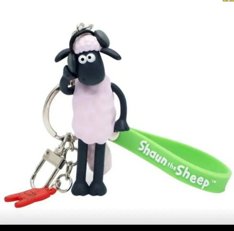 New Shaun the Sheep Figure Keyring Headset Keyring