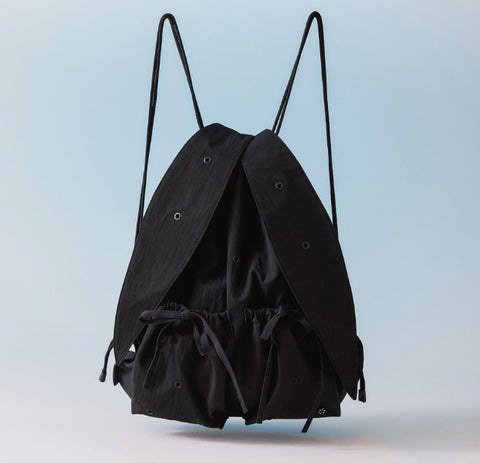 New Jeans Coller Rabbit String Bag Black NewJeans Coller Bag