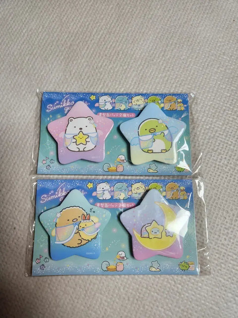 Sumikko Gurashi Star Shaped Can Badge Bundle - Free Shipping