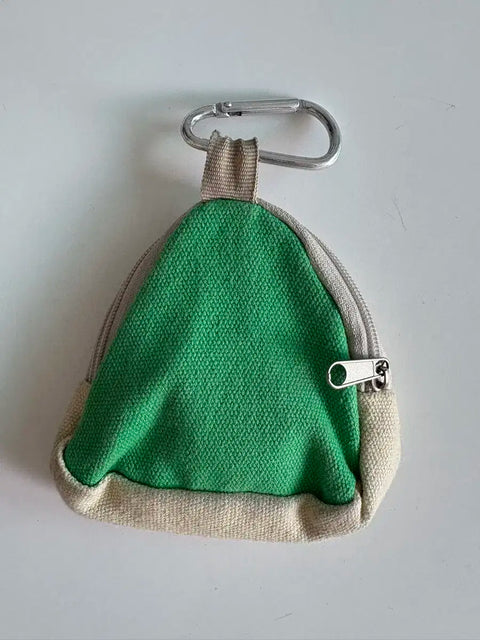 Triangle Mini Coin Purse Keychain