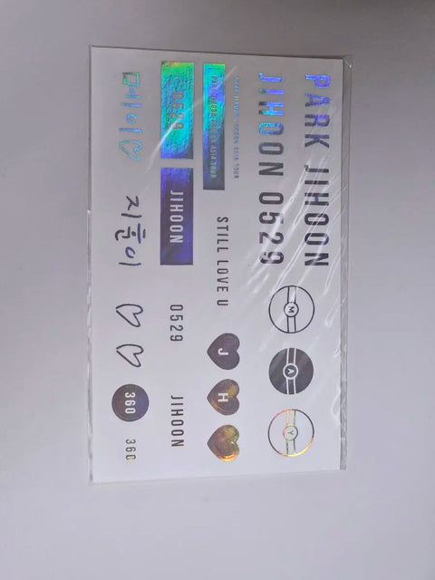 Park Jihoon cheering stick Ppopbong + Official MD Deco Sticker