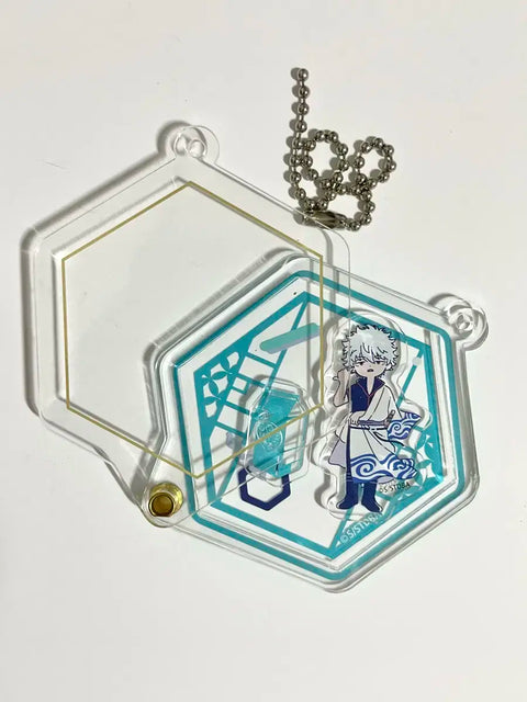 Gintama Retopo Gintoki Katsura Zura Acrylic Keychain Shaka Shaka
