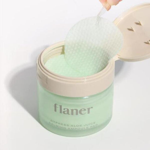 [✈️KOREA] Flaner - Cypress Aloe Juice Calming Ampoule Pad FLANER CYPRESS ALOE JUICE CALMING AMPOULE PAD