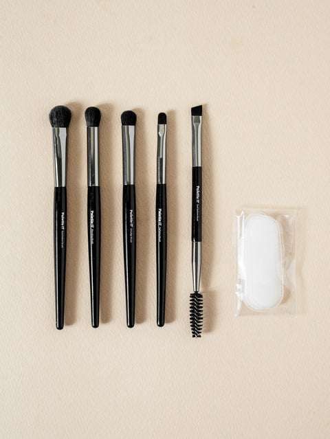 [✈️KOREA] Daiso - Palette 17 Eye Makeup Brush 5-Piece Set