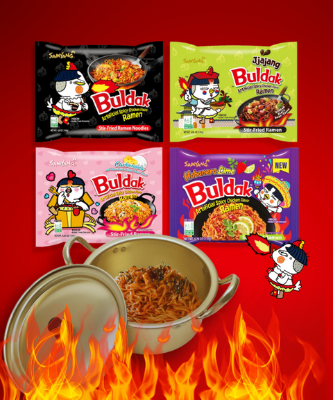 Samyang - Buldak Ramen Bundle (4 flavors * 5 packs, Total 20 bags)