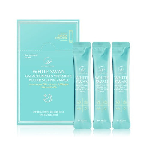 [✈️KOREA] O.21 - White Swan Galactomyces Vitamin C water sleeping mask