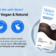 SeedBee - Hair Water Coloring for full gray coverage, 4 Colors (Medium Brown, Dark Brown, Natural Black, Wine Brown)