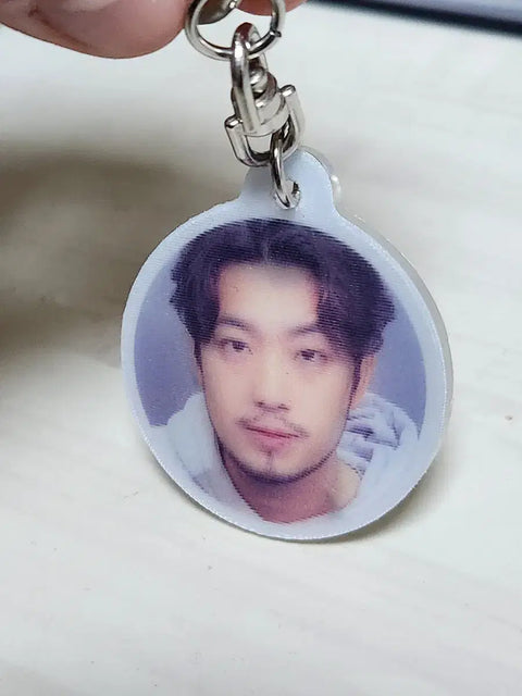 Calm Man Young Man + Zero Two Keychain