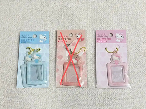 Hello Kitty stationery Kitty photocard holder ID photo holder mini pocket keyring Pochacco holder selling below cost