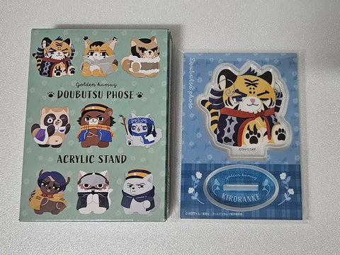 Unopened/Bundle) Golden Kamuy Golden Card Kiroranke Animal Pose Mini Acrylic Stand