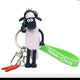 New Shaun the Sheep Figure Keyring Headset Keyring