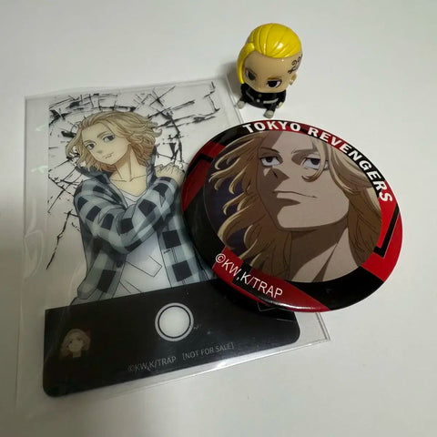 Tokyo Revengers Doriben Mikey Badge Photocard Draken Figure