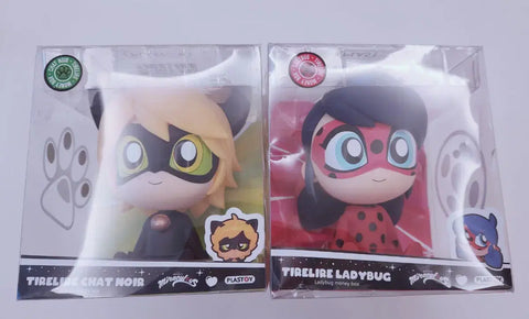 Free Shipping Ladybug Black Cat Plastoy Piggy Bank Figure Unopened