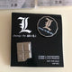 Bulk Price) Death Note L Movie Keychain & Badge