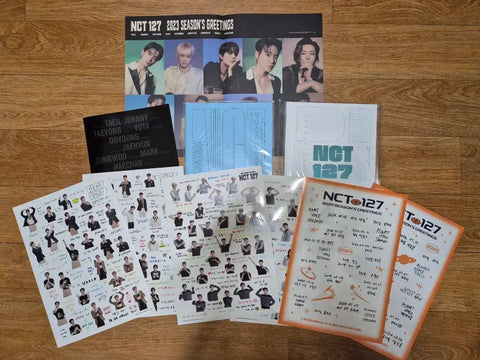 NCT 127 Season's Greetings + Summer Kit A4 size focused bulk transfer