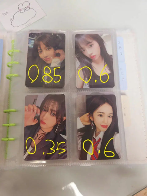 Selling Ive photo cards as a set.
