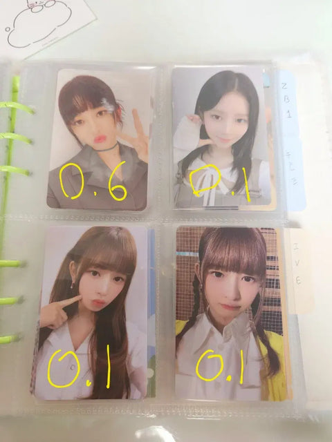 Selling Ive photo cards as a set.