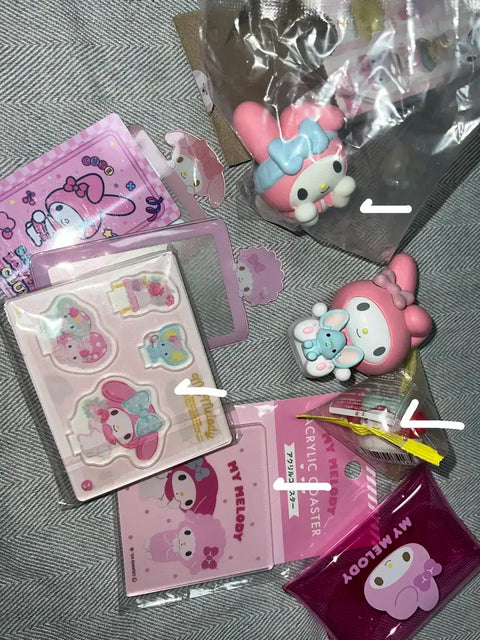 My Melody Sanrio Figure Acrylic Coaster etc. Lot