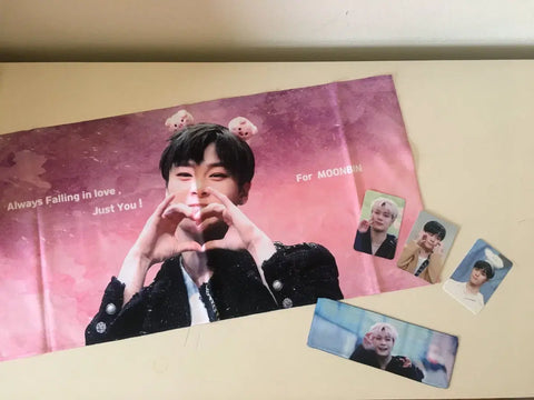 Looking to buy Moonbin homma Deeply Bean's photobook & slogan.