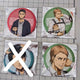 Attack on Titan Shingeki no Kyojin Dakko Series Eren, Jean Can Badge Transfer