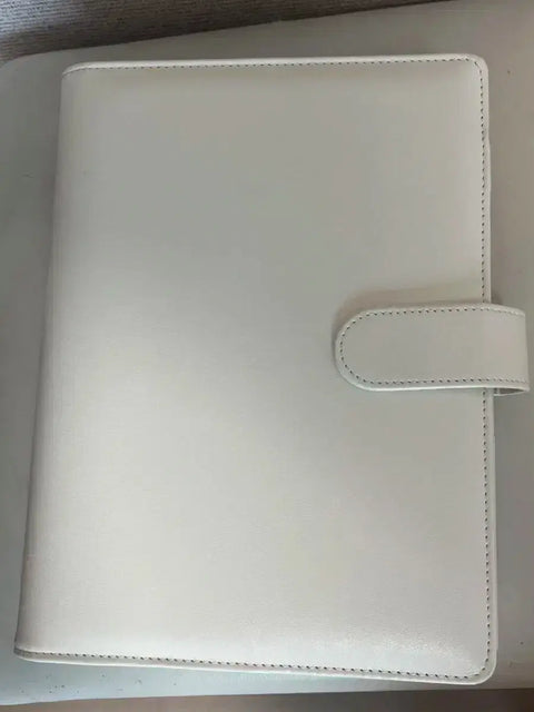 Fromable 6-ring macaron binder white