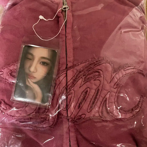 Aespa Ningning pink hoodie, unopened, selling at original price, concert MD, parallel line