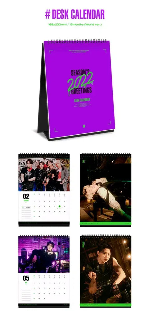Full Set) 2022 BTS Season's Greetings Suga with Wall Calendar