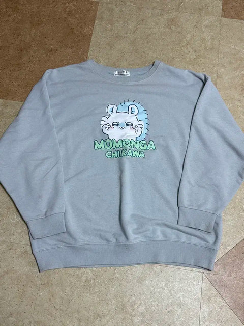 Japanese Chiikawa Momonga Long Sleeve T-shirt 4L Heavily Flawed