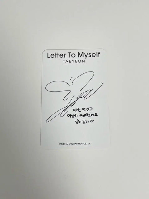 Taeyeon Let Me Touch You To.ver Album Photocard Transfer