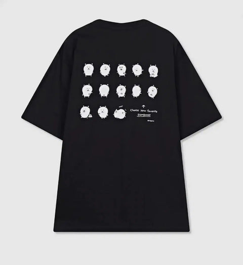 Jokjomgom short-sleeve t-shirt for sale, size L, black color.