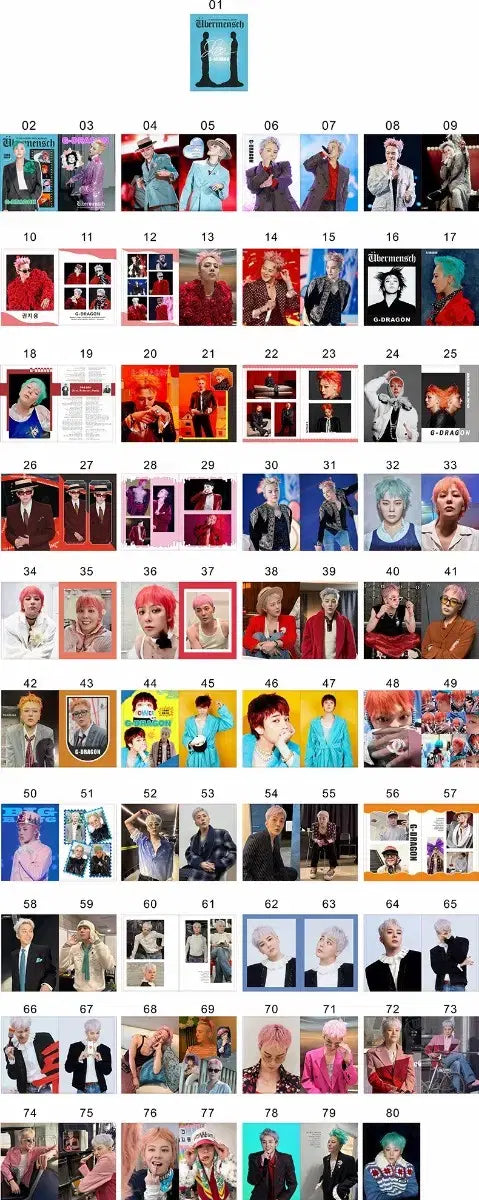 G-Dragon high-quality photobook pictorial 80 pages