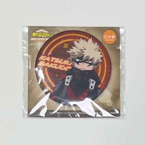 My Hero Academia Bakugo World Heroes' Mission Can Badge Badge MHA