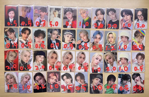 Stray Kids Photocards Felix Hyunjin Lee Know I.N Unreleased Benefit Lotte Special Edition Ateez Nepacic Magic School Fan Meeting Stay Zone