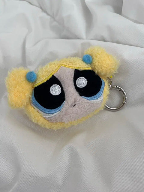 Powerpuff Girls Bubbles Coin Purse Pouch Keychain