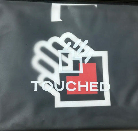 Touched old version slogan (single-sided) + pouch transfer