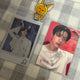 TXT Reverse Fan Support Photocard Yeonjun Polaroid Yellow Spring Hair Clip