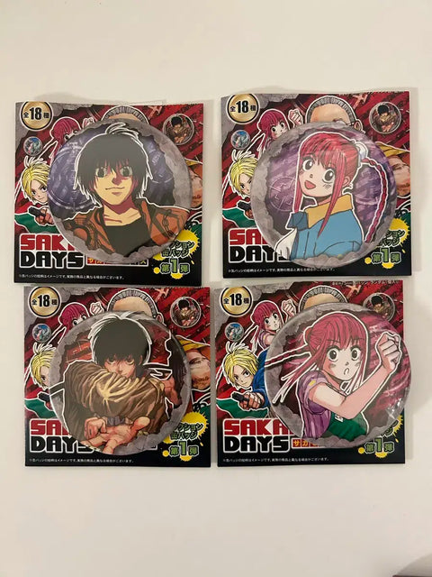 Sakadei Nagumo Rui Jump Shop Original Artwork Can Badge Set