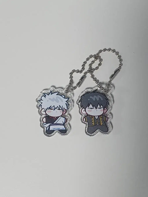 Gintama Skima-nim GinHiji Gintoki Hijikata Keychain Unofficial Goods Bundle