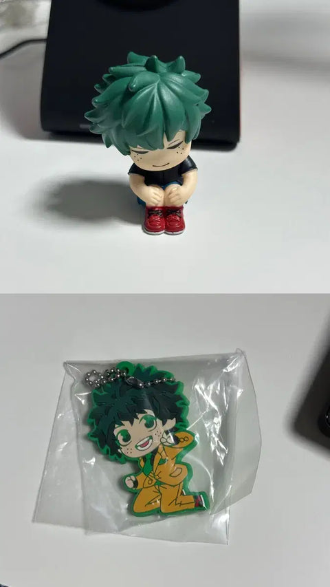 My Hero Academia Midoriya Izuku / Bowing Shoulder Bump + Rubber Keychain Gacha
