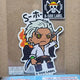 One Piece -B-Side Label- S-Hawk Sticker
