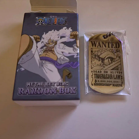 The Hyundai One Piece 25th Anniversary Pop-up Metal Keychain Trafalgar Law