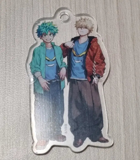 My Hero Academia Acrylic Keychain Bakugo Midoriya All Might T-shirt Fashion