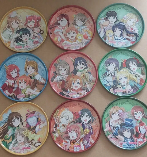 Love Live! School Idol Festival Thanksgiving 2019 Purchase Bonus Can Coaster 9 Types Complete Set