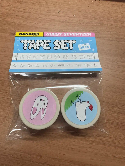 SEVENTEEN NANA bnb Tape Set 2-Pack Nana Minbak Masking Tape