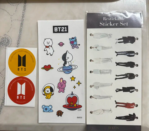 BTS & BT21 Sticker Set