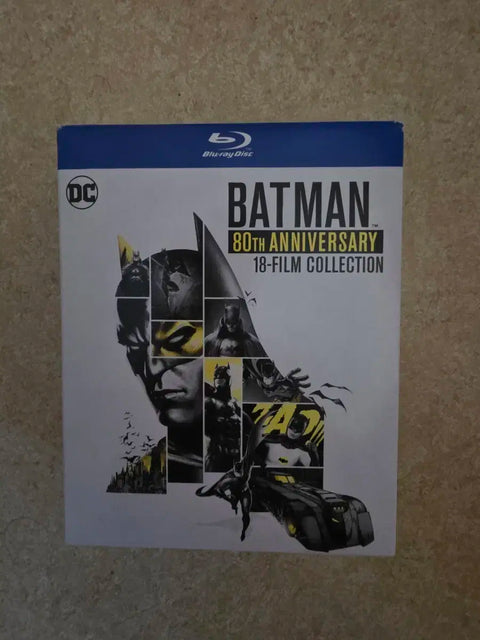 Selling Batman 80th Anniversary Comics Blu-ray.