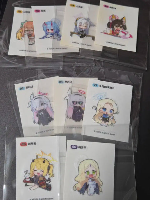 GS25 Blue Archive Ddibushil Stickers (All Together) For Sale