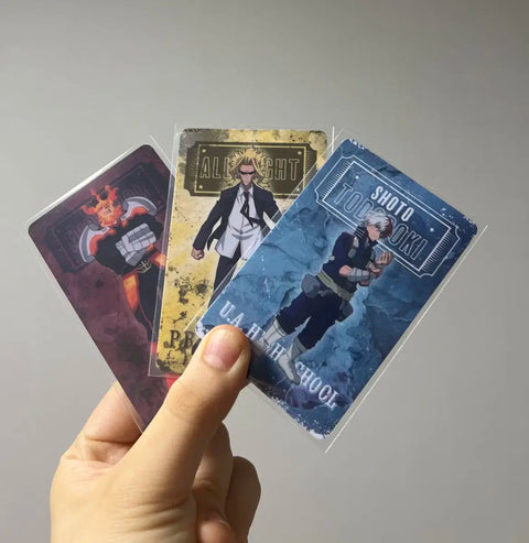 My Hero Academia (MHA/Heroaca) collaboration cafe photocard set for sale/transfer: Endeavor, All Might, Todoroki