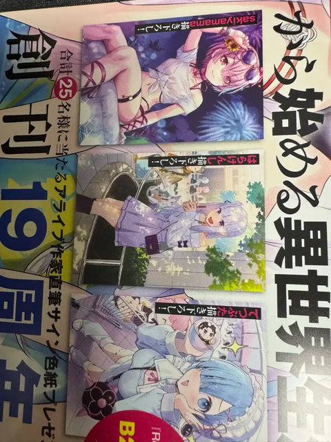Re:Zero Acrylic Keychain Poster Set of 3