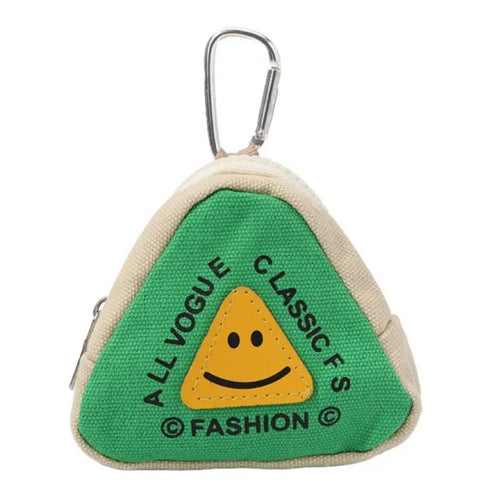 Triangle Mini Coin Purse Keychain